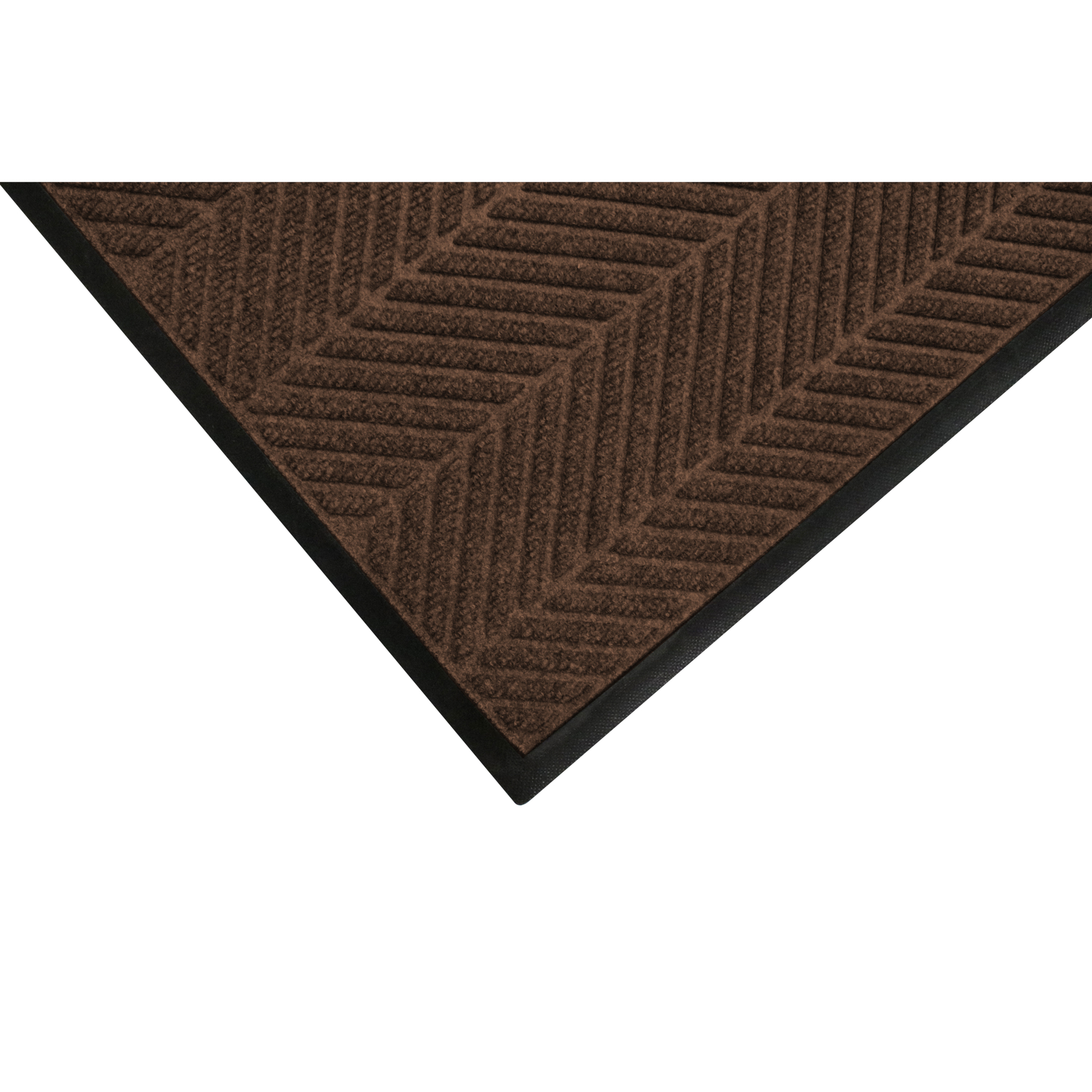 M+A Matting WaterHog Max Herringbone Classic Scraper/Wiper Safety Mat, 2' x 3' Chestnut Brown, 3/8" Thickness, Universal Cleat, Model # 22407523070